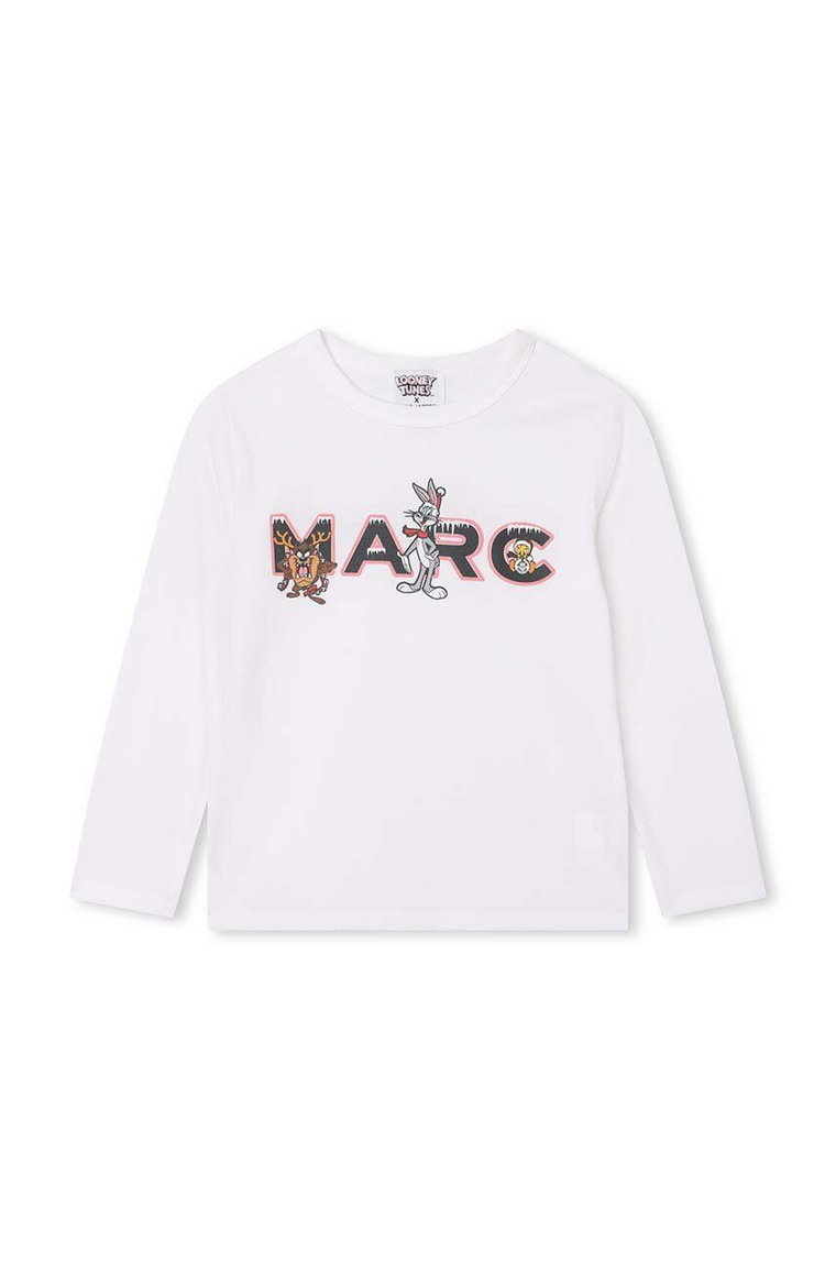 Marc Jacobs longsleeve bawełniany dziecięcy kolor biały z nadrukiem