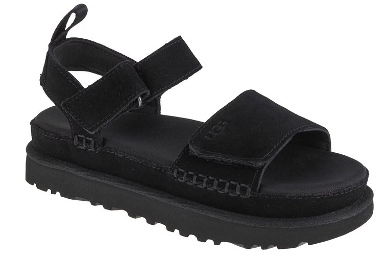 UGG W Goldenstar Sandals 1136783-BLK, Damskie, Czarne, sandały, skóra zamszowa, rozmiar: 37