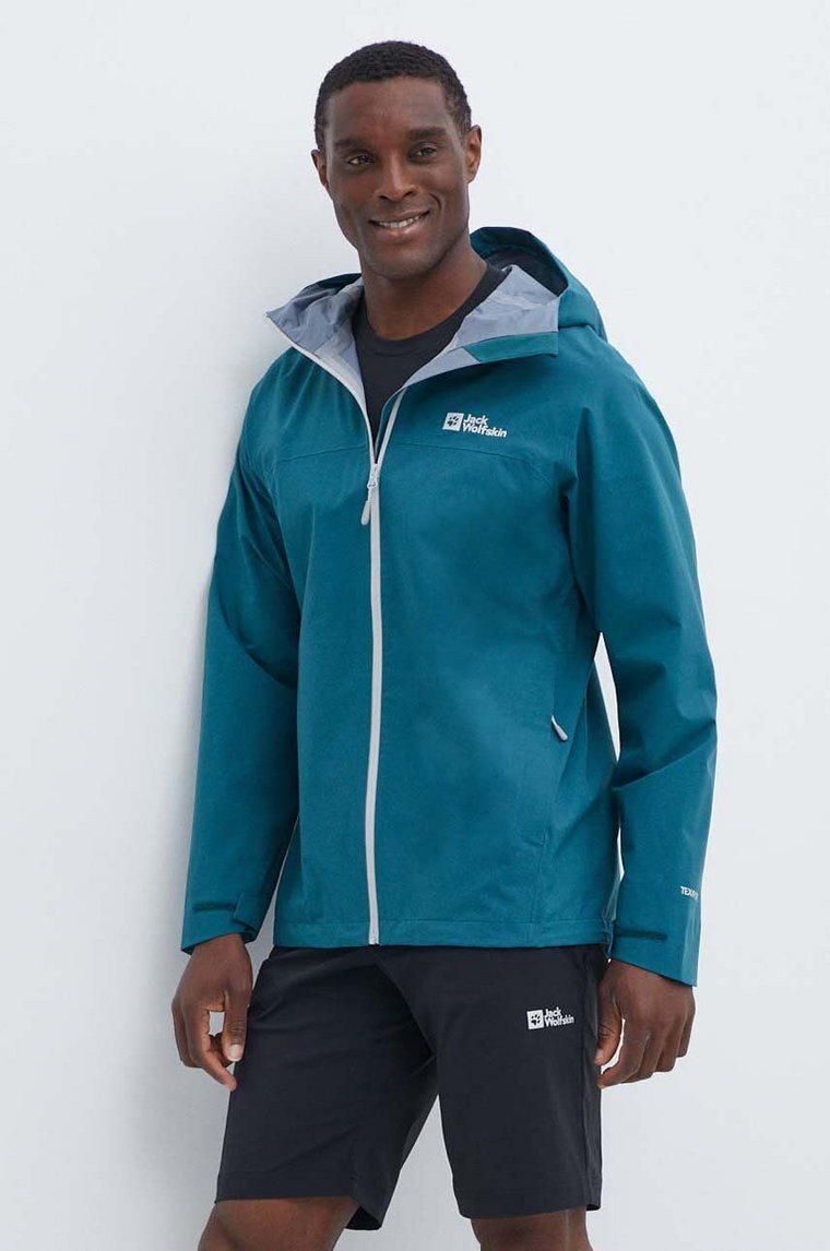 Jack Wolfskin kurtka outdoorowa Highest Peak 3L kolor zielony 1115134