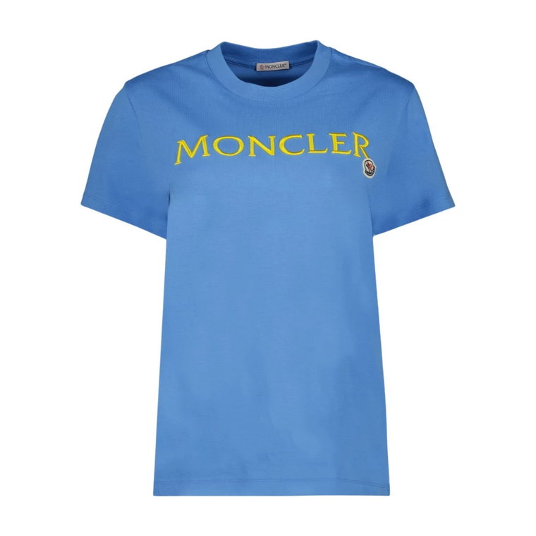 T-shirt z logo, krótkie rękawy, slim fit Moncler
