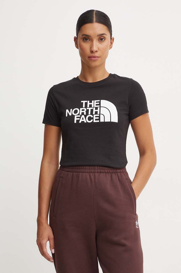 The North Face t-shirt Easy Tee damski kolor czarny NF0A8A6DJK31