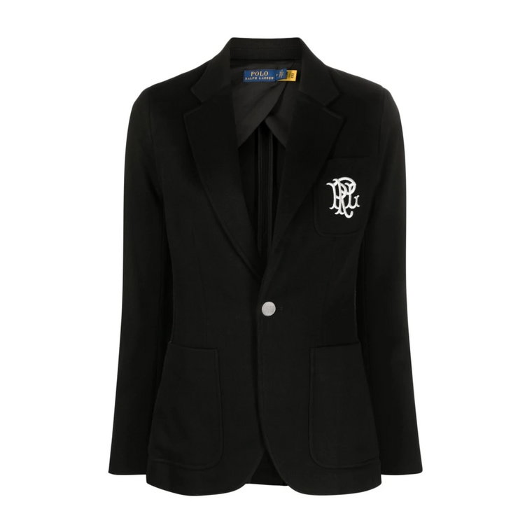 Blazer z haftowanym logo Polo Ralph Lauren