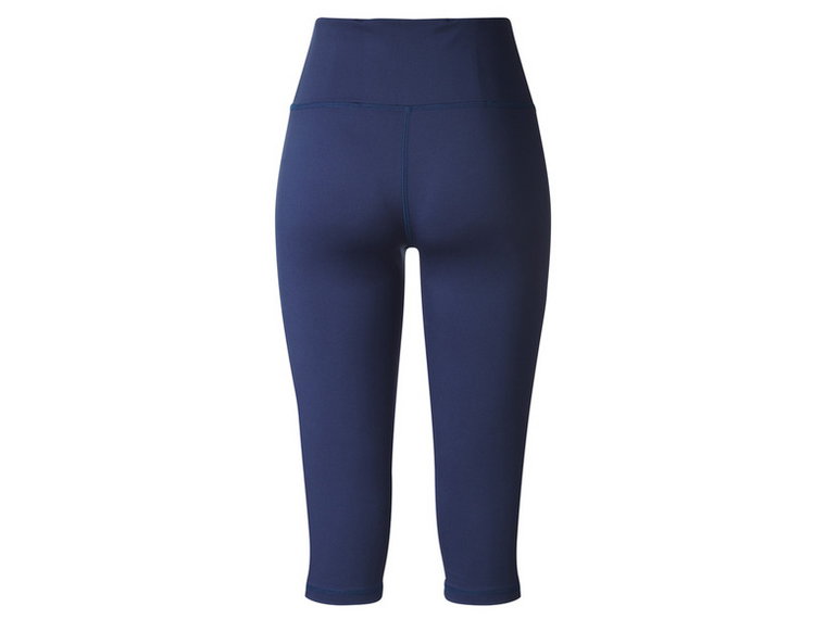 CRIVIT Legginsy sportowe damskie 3/4 (XS (32/34), Granatowy)