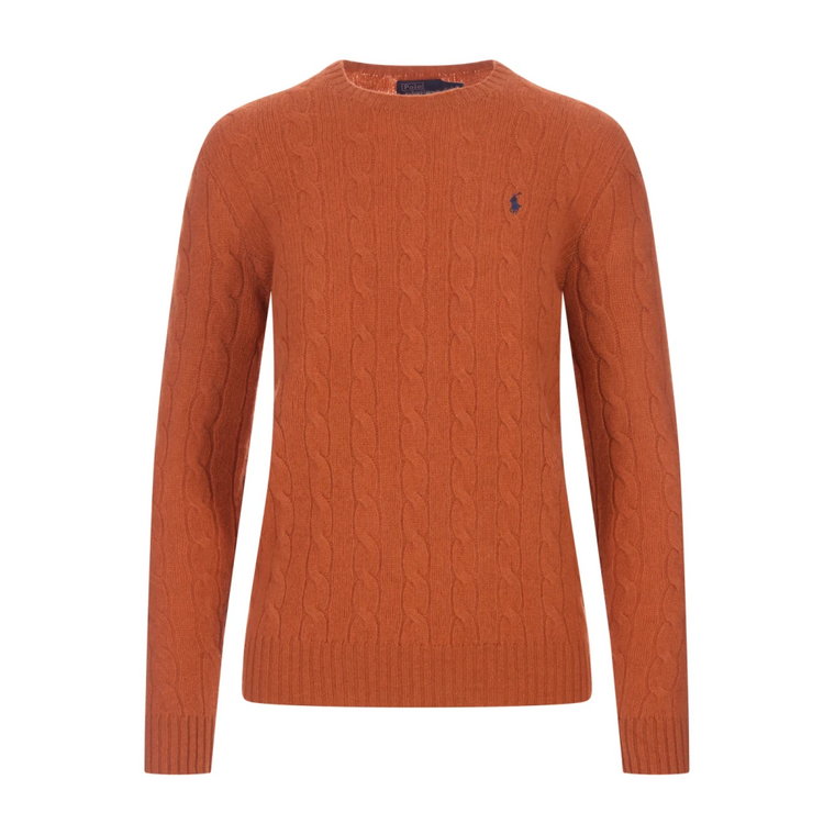 Faded Red Cable Sweter Ralph Lauren