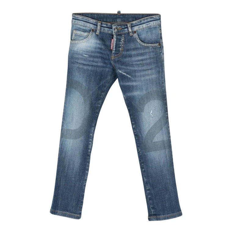 Dziecięce Clement Niebieskie Jeansy Dsquared2