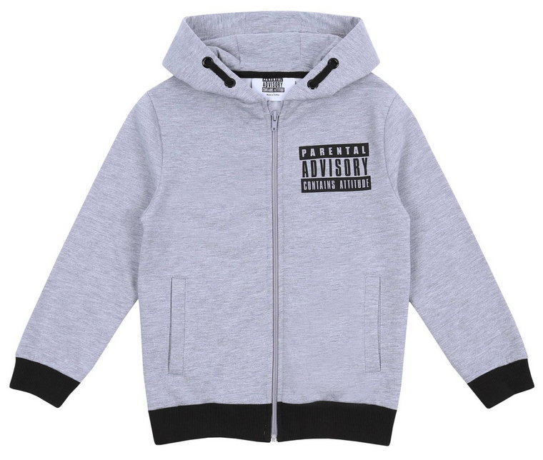 Szara bluza Parental Advisory REBEL 7-8 lat 128 cm