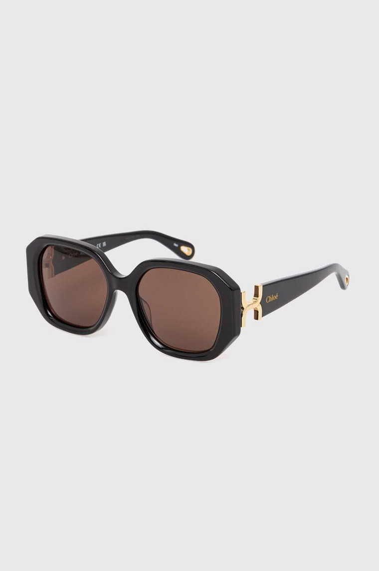 Chloé okulary przeciwsłoneczne damskie kolor czarny CH0236S