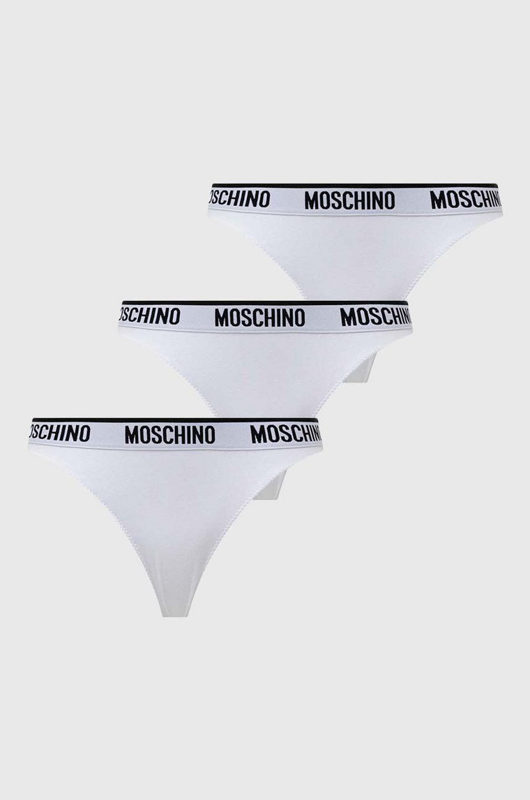 Moschino Underwear stringi 2-pack kolor biały 13074406