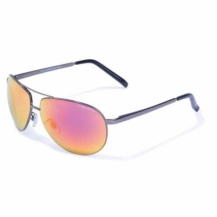 Okulary przeciwsłoneczne Global Vision Aviator-4 GT Red