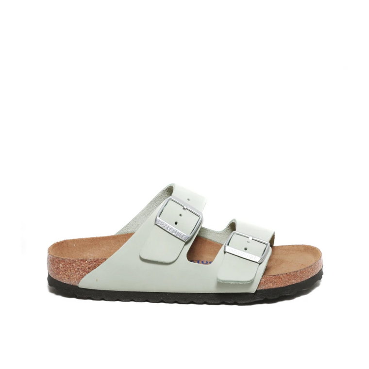 Jasnozielona Skórzana Sandałka z Regulowanymi Paskami - Rozmiar 36 Birkenstock