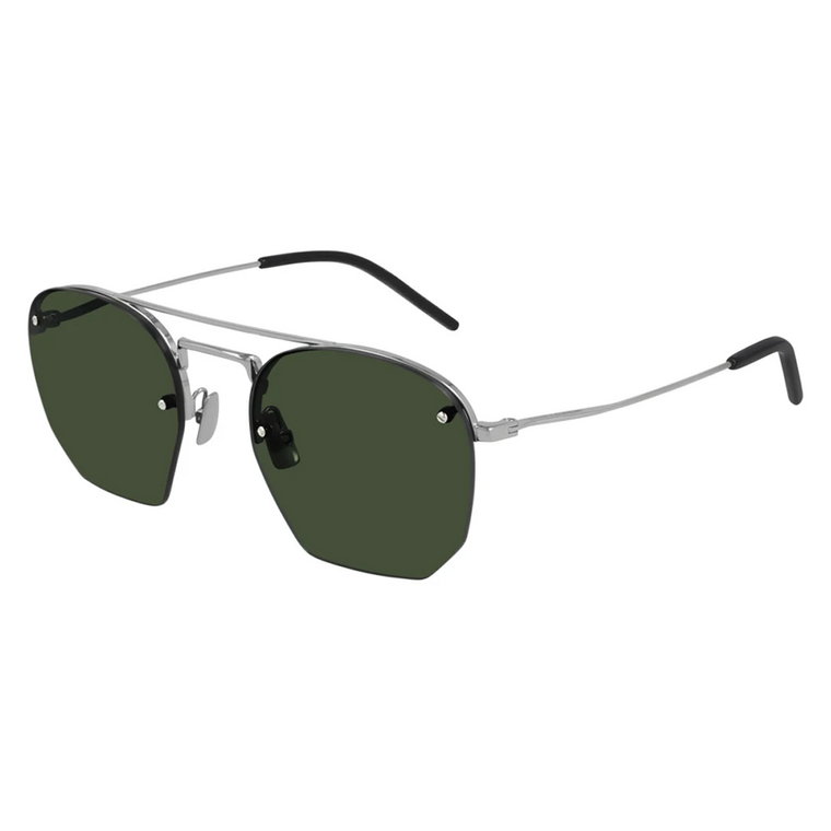 Klasyczne Okulary Przeciwsłoneczne Aviator Brąz/Złoto SL 422 Saint Laurent