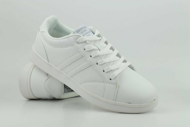 Białe sneakersy damskie, buty sportowe - American Club FH 28/22