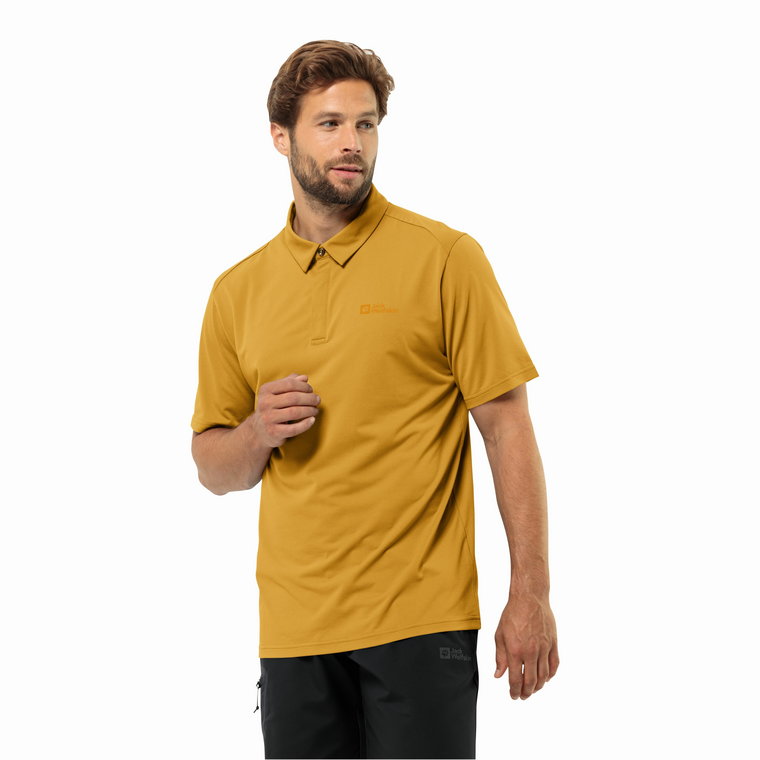 Męska koszulka polo Jack Wolfskin DELGAMI POLO M curry - M