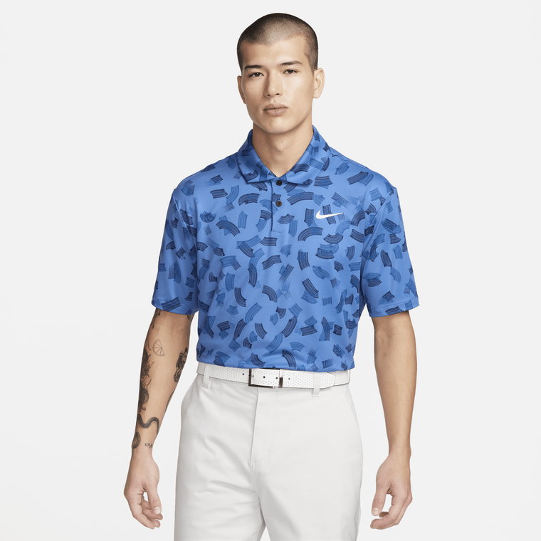 Męska koszulka polo do golfa Dri-FIT Nike Tour - Biel