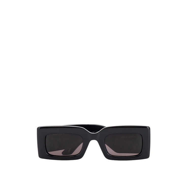 Czarne Okulary Przeciwsłoneczne w Kształcie Prostokąta dla Kobiet Alexander McQueen