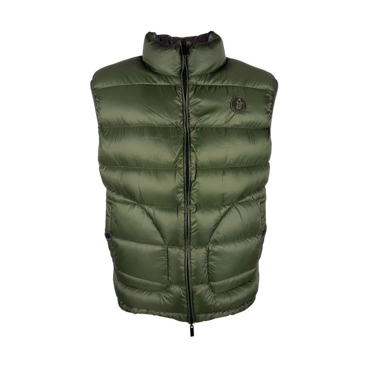 Reversible Green and Grey Puffer Vest Centogrammi