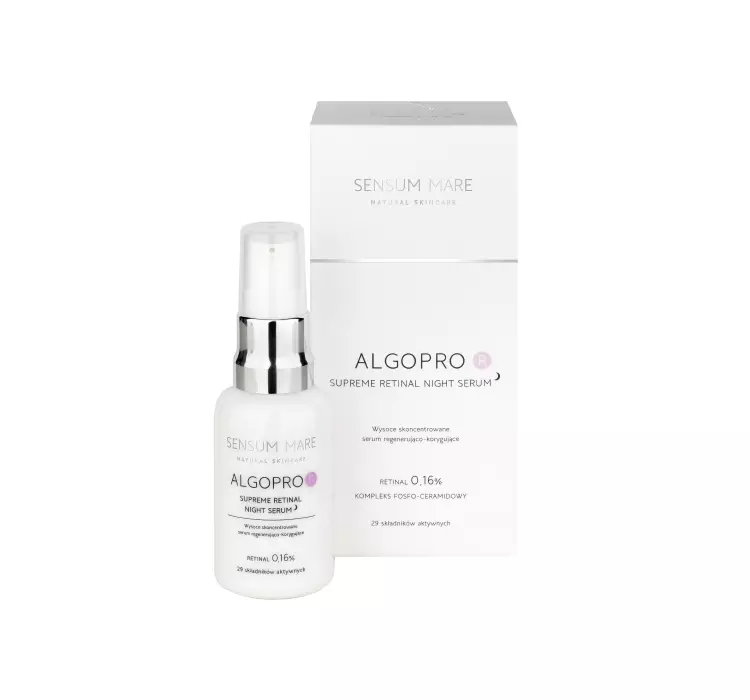 SENSUM MARE ALGOPRO R WYSOCE SKONCENTROWANE SERUM REGENERUJĄCO-KOJĄCE Z RETINALEM 0,16% 30ML