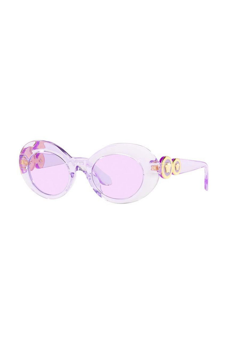 Versace okulary przeciwsłoneczne dziecięce kolor fioletowy 0VK4428U