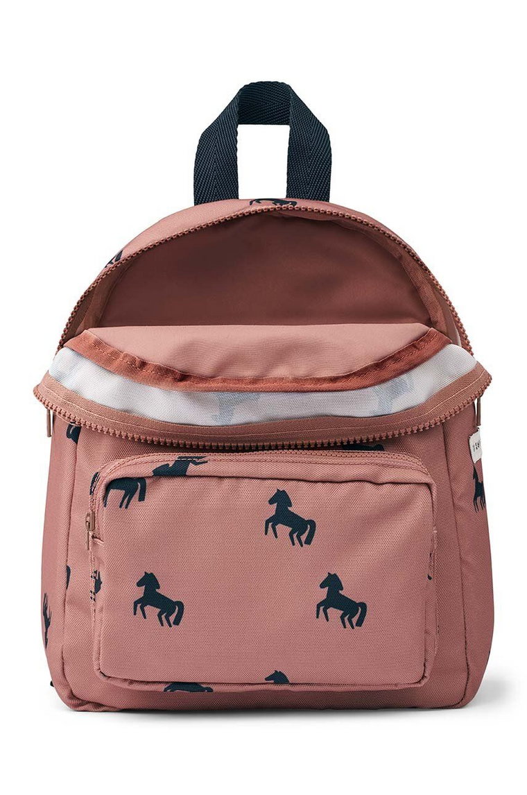 Liewood plecak dziecięcy kolor różowy mały wzorzysty