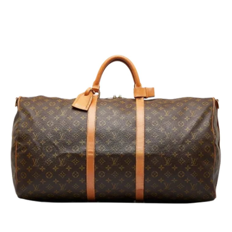 Brązowa Monogram Keepall Bandouliere 60 Torba podróżna Louis Vuitton Vintage