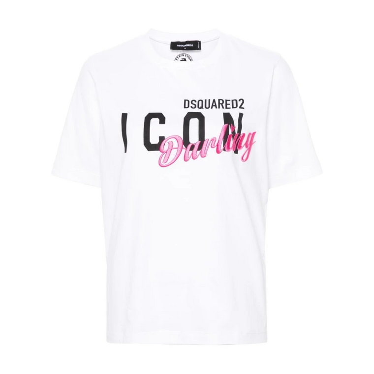 Białe T-shirty i Pola Dsquared2