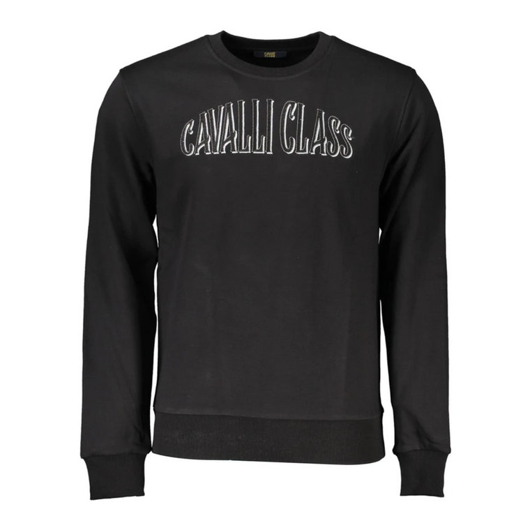Bluza z haftowanym logo - Długi rękaw, Regularny krój Cavalli Class