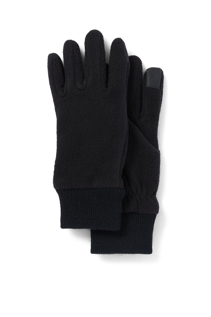 C&A Rękawiczki polarowe z funkcją dotykową, Czarny, Rozmiar: 146-152