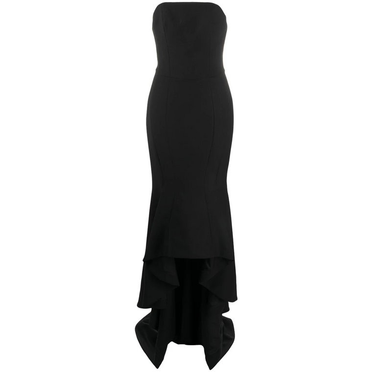 Elegancka czarna sukienka z dekoltem typu bustier Alexandre Vauthier