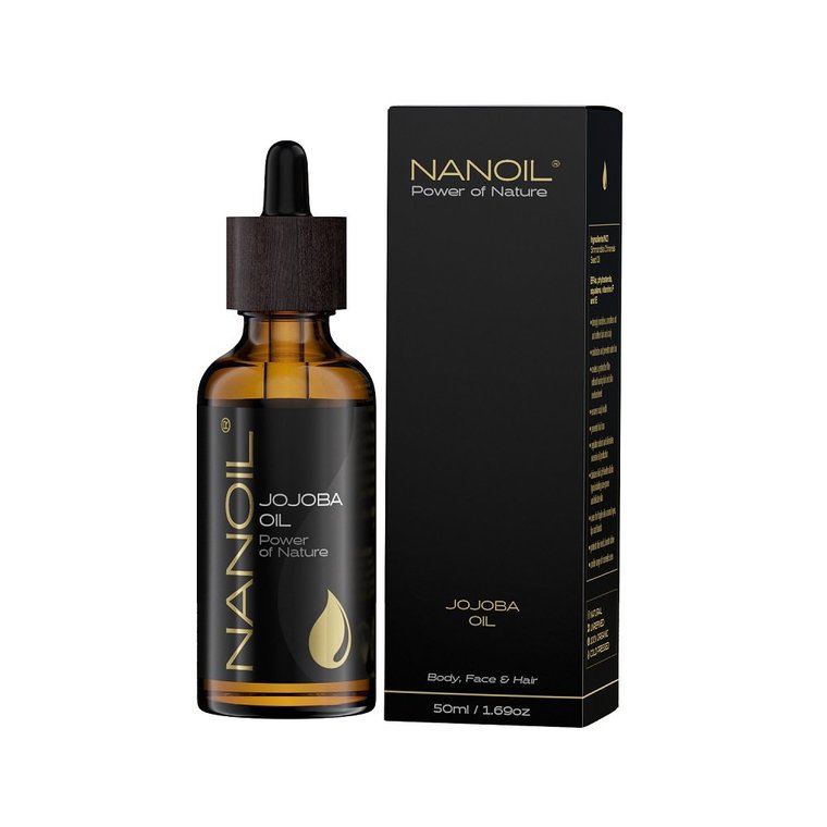 Nanoil Jojoba Oil, Olej jojoba do pielęgnacji włosów i ciała 50ml