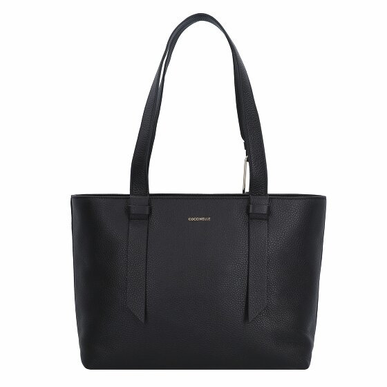 Coccinelle Malory Shopper Bag Skórzany 41 cm noir