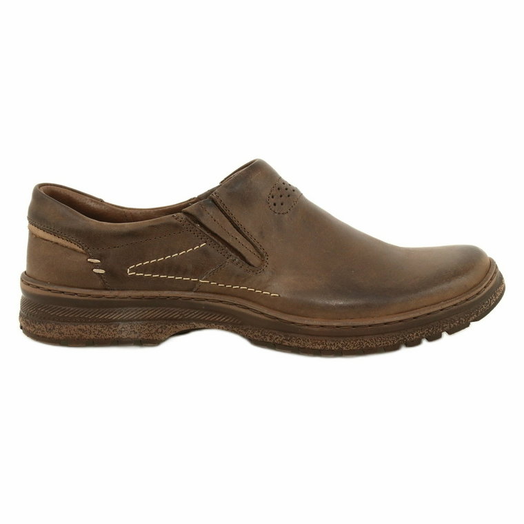 KOMODO Buty męskie casual 869 brązowe