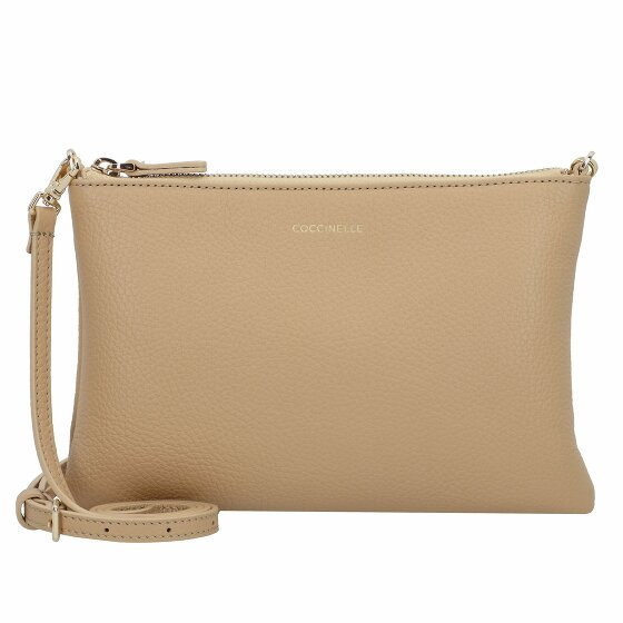 Coccinelle Best Crossbody Torba na ramię Skórzany 22.5 cm fresh-beige