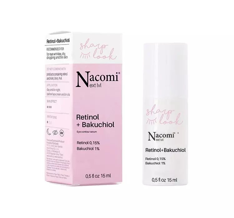 NACOMI NEXT LEVEL SHARP LOOK PRZECIWZMARSZCZKOWE SERUM POD OCZY 15ML