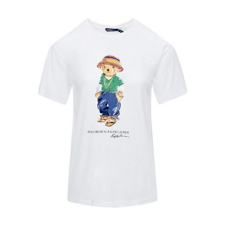 Polo Bear Jersey T-shirt Biały Ralph Lauren