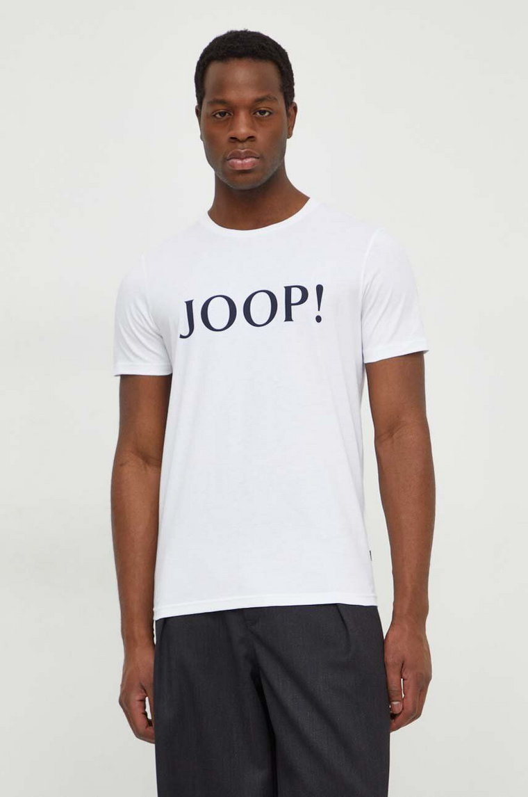 Joop! t-shirt bawełniany Alerio męski kolor biały z nadrukiem 3004243110017940