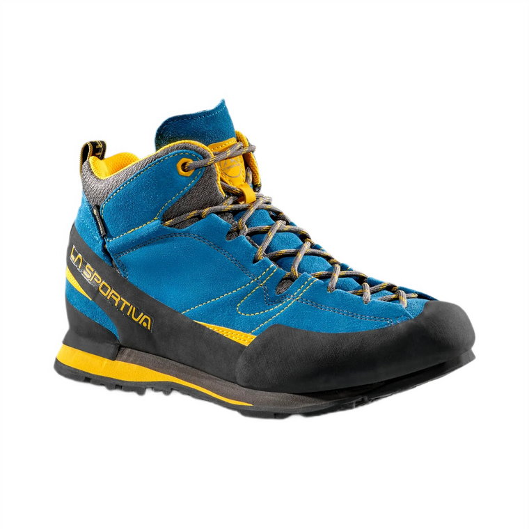 Męskie buty podejściowe La Sportiva Boulder X Mid blue/yellow - 42