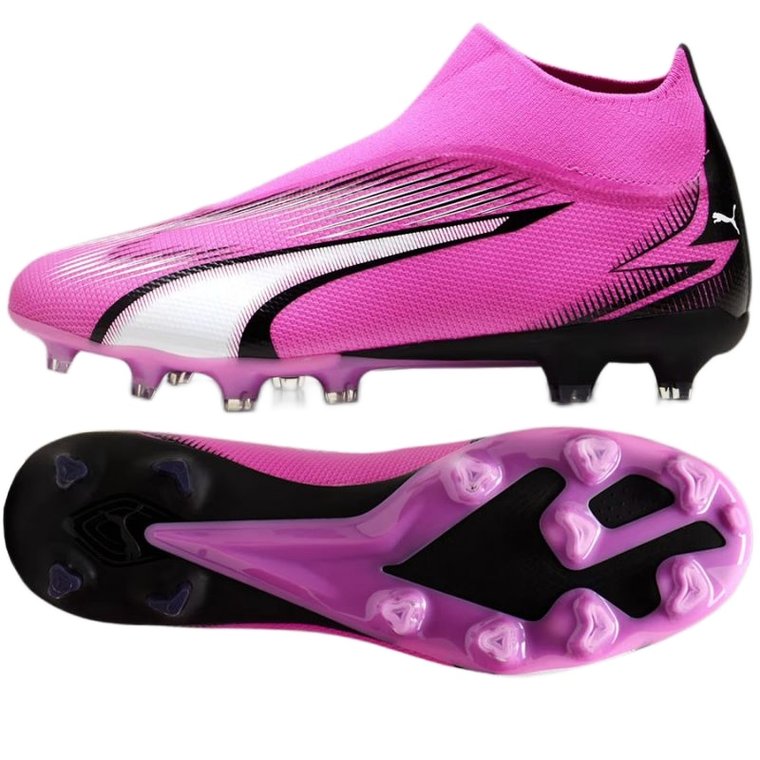 Buty Puma Ultra Match+ Ll FG/MG M 107759 01 różowe