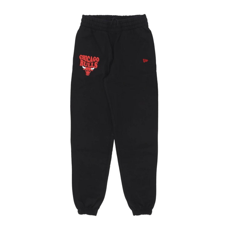 NBA Script Jogger Spodnie Czarno/Czerwone New Era