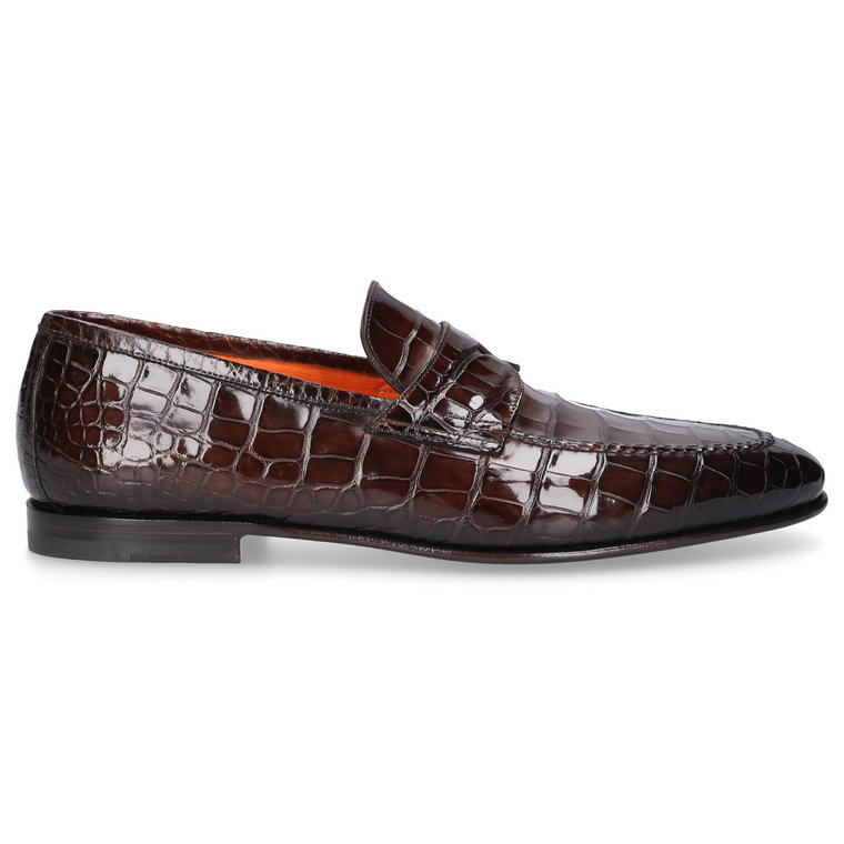 Santoni Loafer 15609 skóra krokodyla