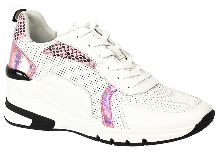 Sneakersy Caprice 9-23722-26 112 White Pink Com Skóra_TN