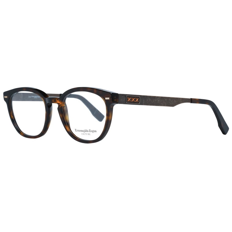 Brązowe okulary optyczne dla mężczyzn Ermenegildo Zegna
