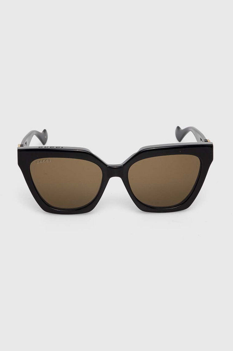 Gucci okulary przeciwsłoneczne damskie kolor czarny GG1542S