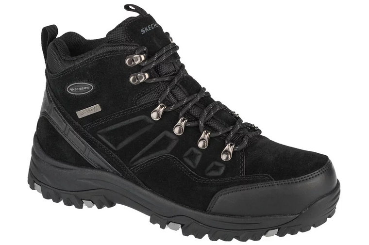 Skechers Relment-Pelmo 64869-BLK, Męskie, Czarne, buty trekkingowe, skóra zamszowa, rozmiar: 42