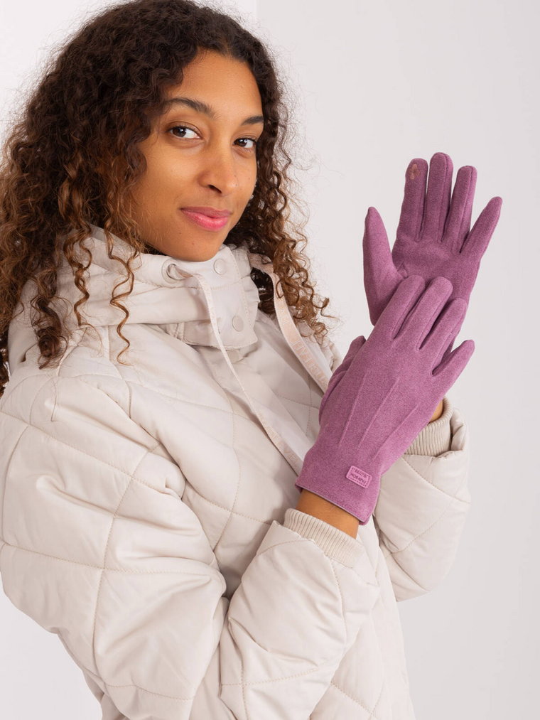 Rękawiczki fioletowy ocieplenie
