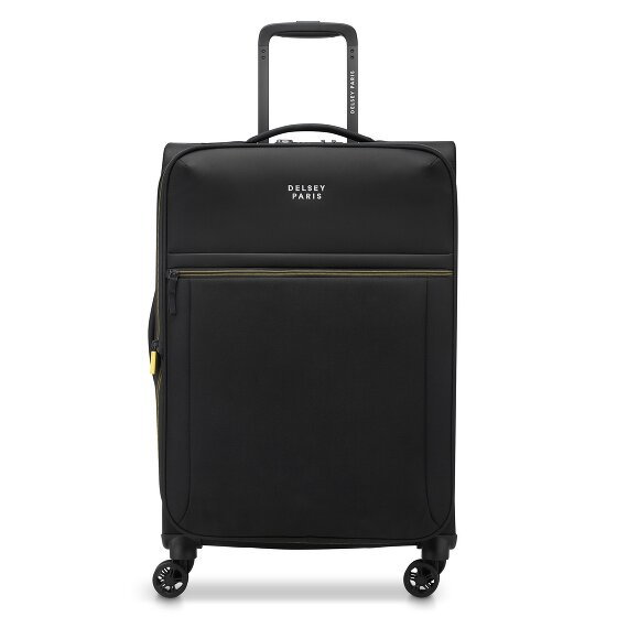 Delsey Paris Brochant 3 4 kółka Walizka 67 cm z plisą rozprężną deep black