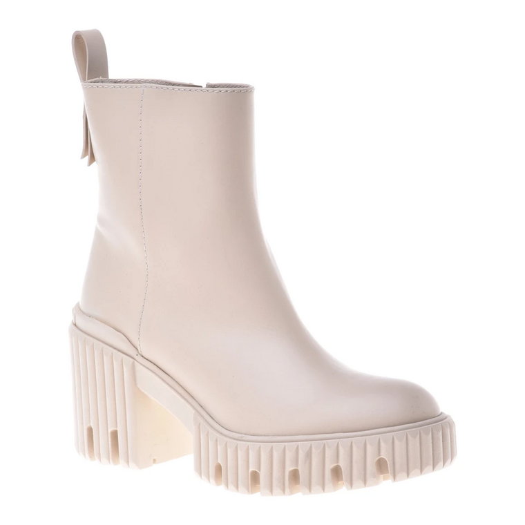 Beige calfskin ankle boots Baldinini