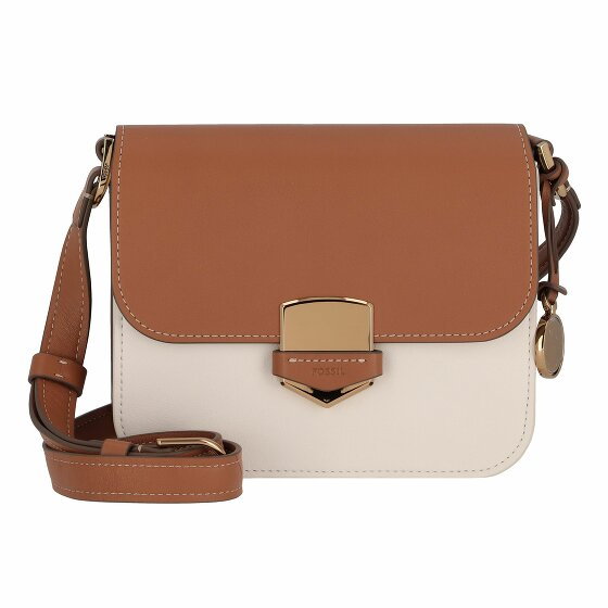 Fossil Lennox Torba na ramię Skórzany 20 cm putty-vanilla-saddle colorblock