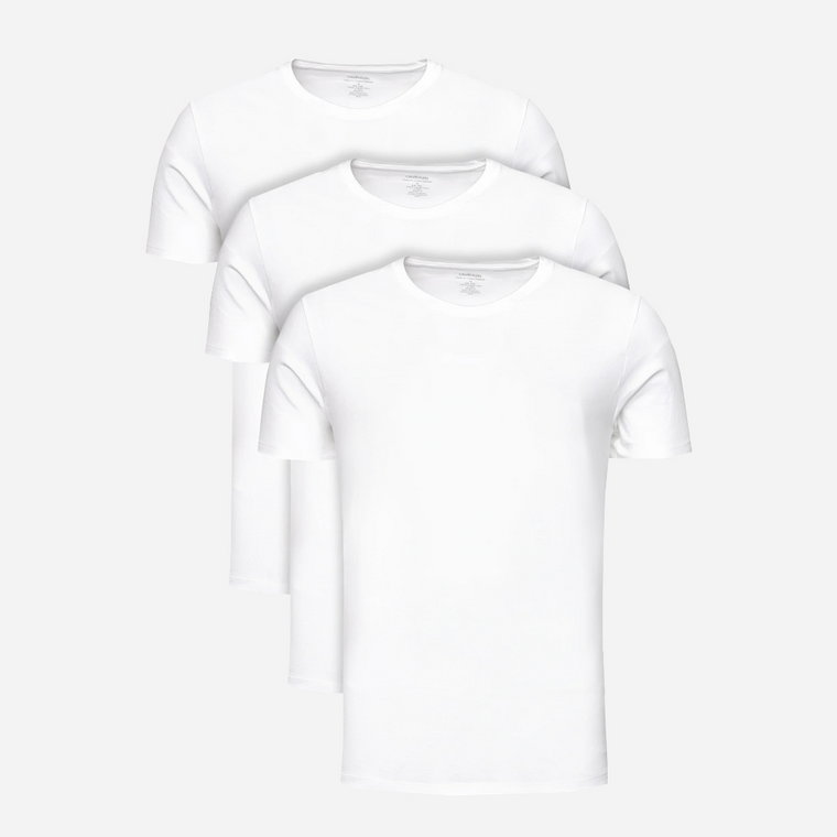 Zestaw koszulek bawełnianych męskich Calvin Klein Underwear 000NB4011E-100 XL 3 szt. Biały (8719853080733). T-shirty męskie