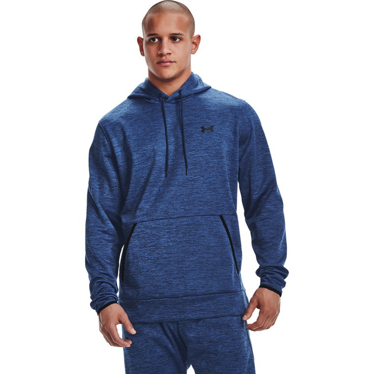 Męska bluza treningowa z kapturem UNDER ARMOUR UA Armour Fleece Twist HD - niebieski