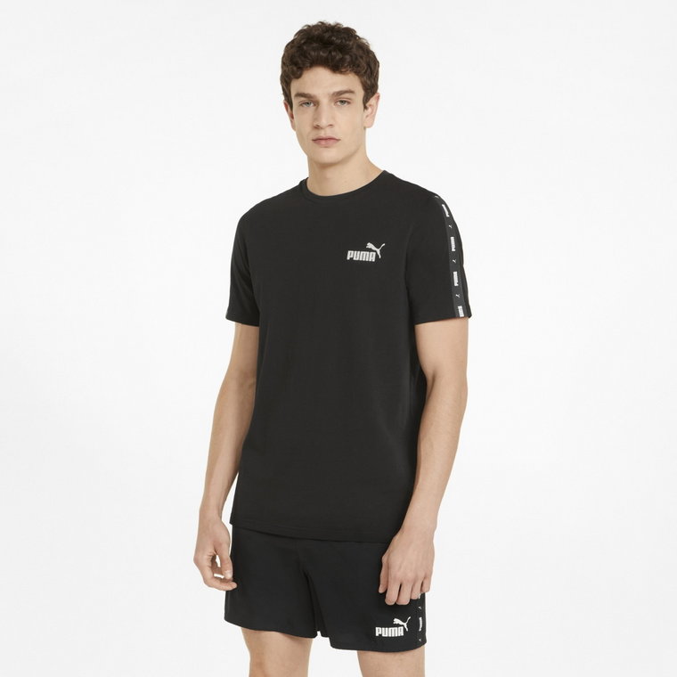 Męski t-shirt PUMA ESS+ Tape Tee - czarny